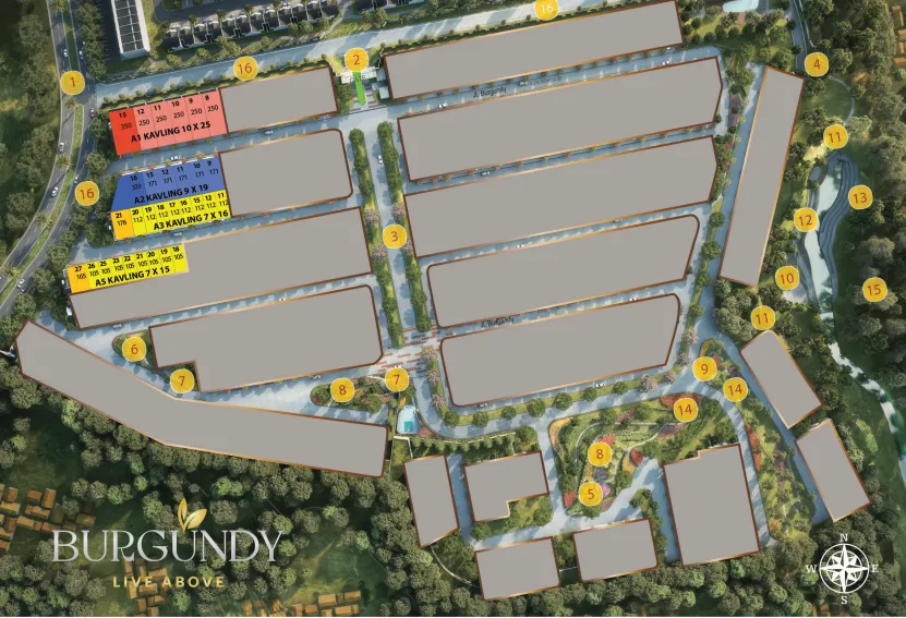 Burgundy Siteplan - Premium Layout